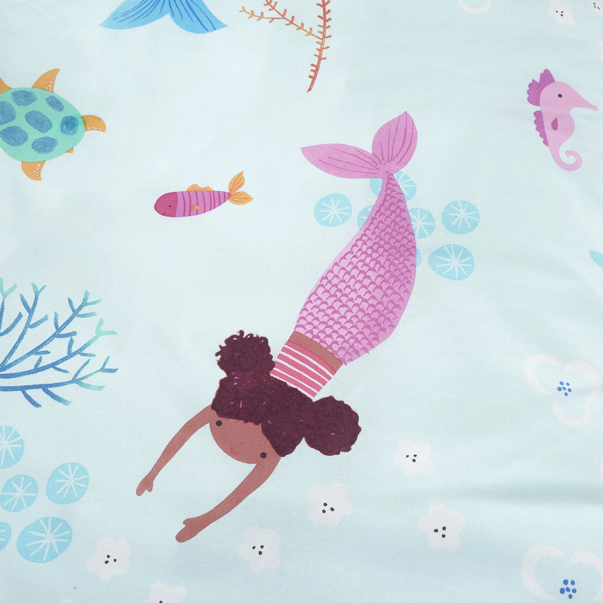 Catherine Lansfield Bedding Mermaid Reversible Duvet Cover Set in Blue