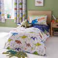 Catherine Lansfield Prehistoric Dinosaurs Reversible Duvet Cover Set