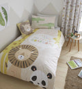 Catherine Lansfield Roarsome Animals Natural Duvet Cover Set