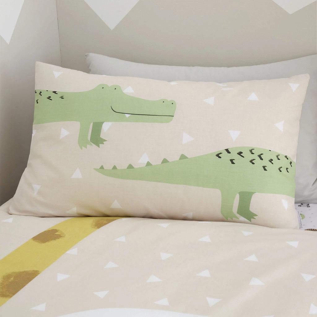 Catherine Lansfield Roarsome Animals Natural Duvet Cover Set