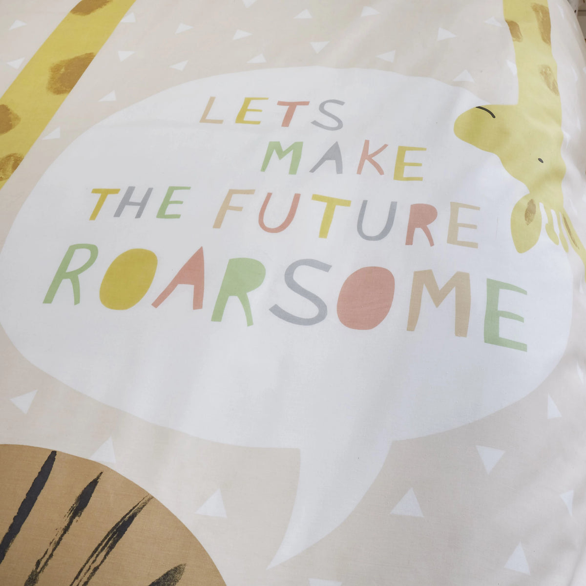 Catherine Lansfield Roarsome Animals Natural Duvet Cover Set