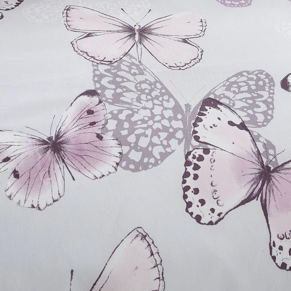 Catherine Lansfield Scatter Butterfly Duvet Cover Set Heather
