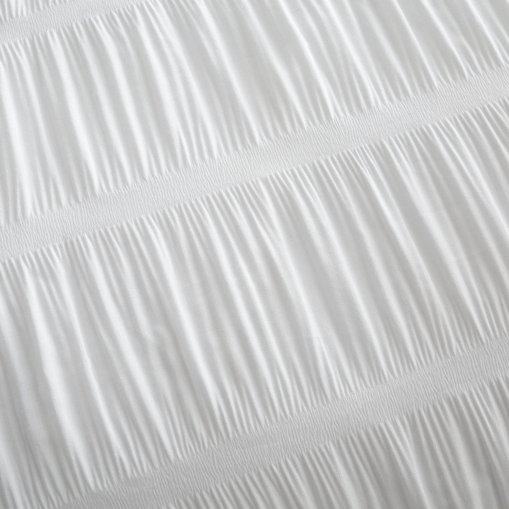 Catherine Lansfield Seersucker Duvet Cover Set White