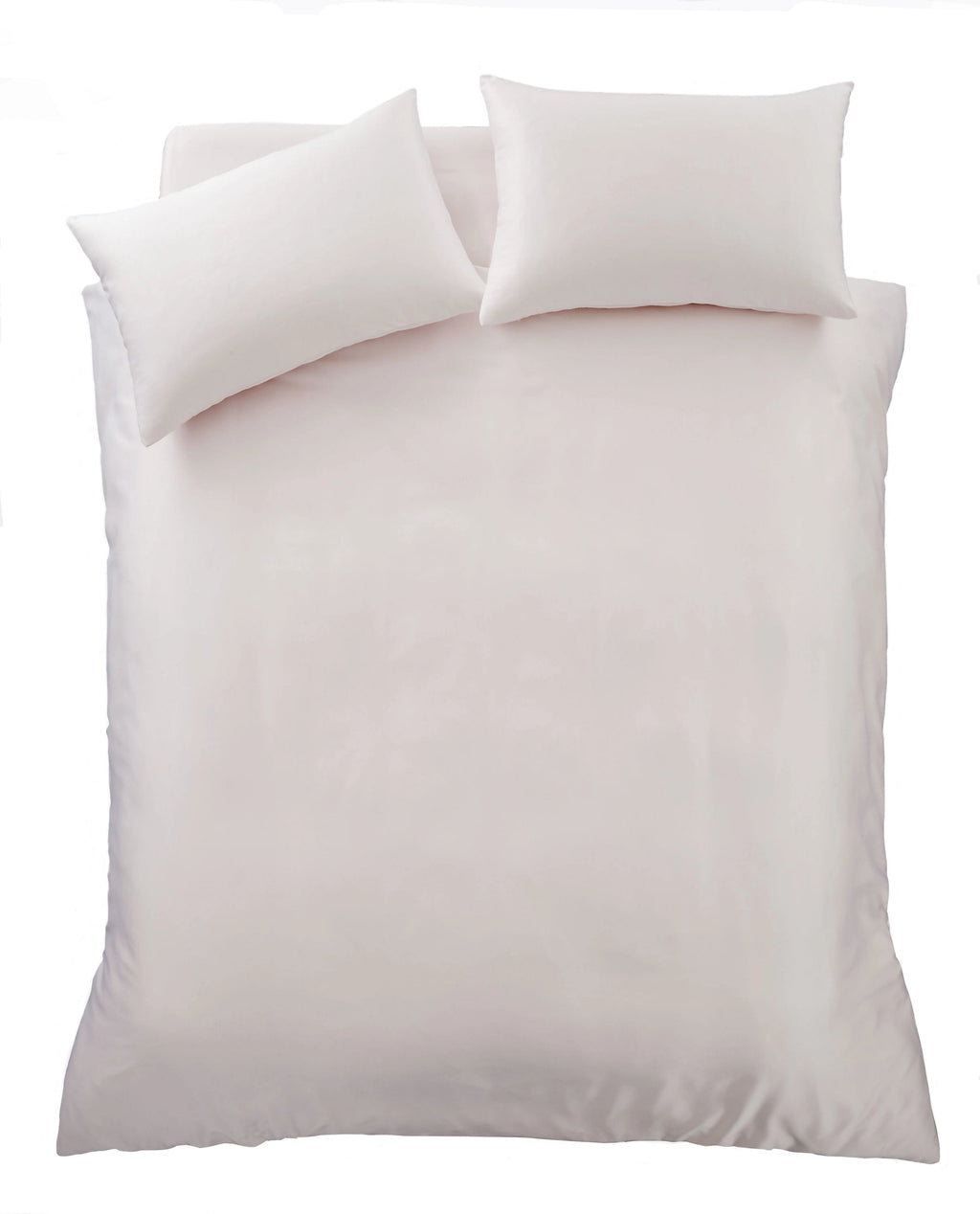 Catherine Lansfield Silky Soft Satin Duvet Cover Set Blush Pink