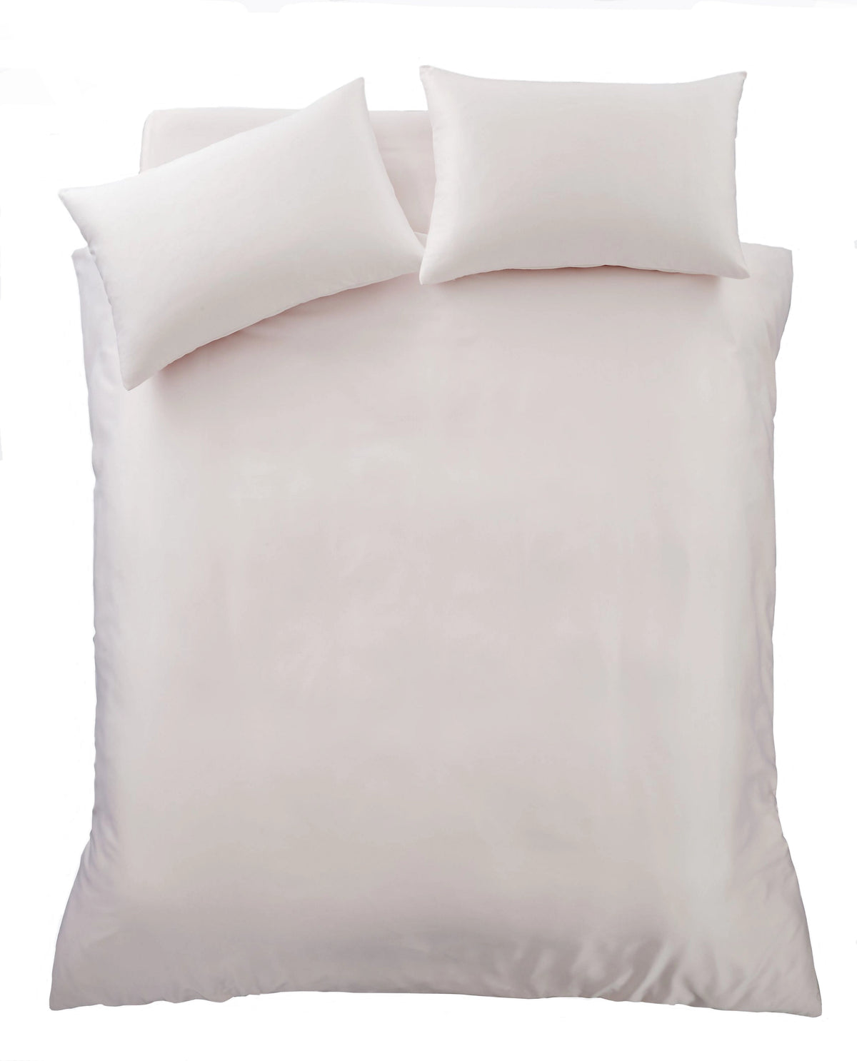 Catherine Lansfield Silky Soft Satin Duvet Cover Set Blush Pink