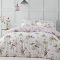 Catherine Lansfield Songbird Duvet Cover Set Pink