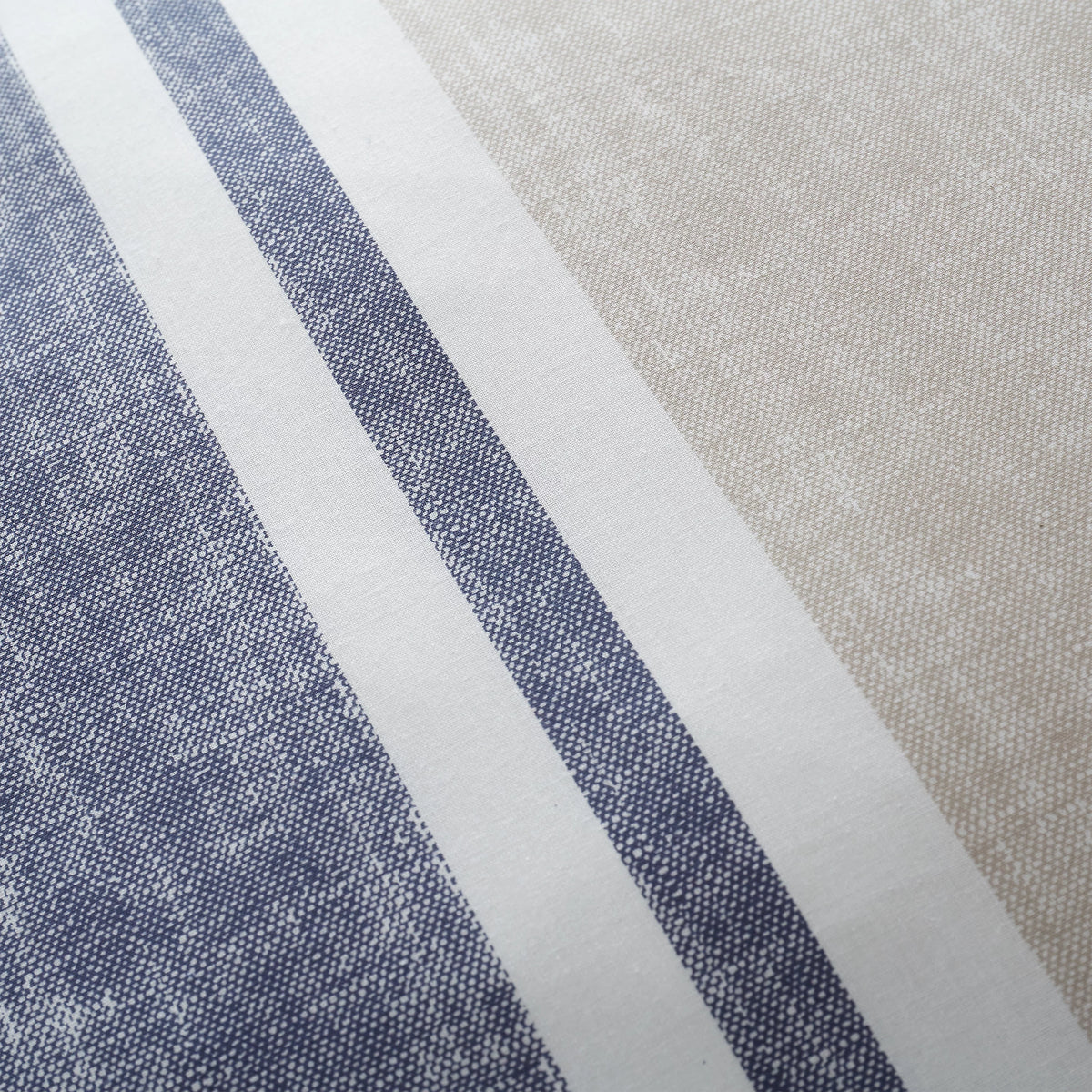 Catherine Lansfield Textured Banded Stripe Duvet Cover Set Blue