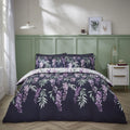 Catherine Lansfield Wisteria Duvet Cover Set White Navy
