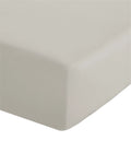 Catherine Lansfield Bedroom Easy Iron Percale Fitted Sheet 25cm Depth Cream