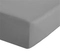 Catherine Lansfield Bedroom Easy Iron Percale Fitted Sheet 25cm Depth Grey