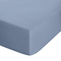 Catherine Lansfield Bedroom Easy Iron Percale Fitted Sheet 25cm Depth Lansfield Blue
