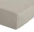 Catherine Lansfield Bedroom Easy Iron Percale Fitted Sheet 25cm Depth Natural