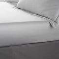 Catherine Lansfield Silky Soft Satin Fitted Sheet 30cm Depth Silver Grey