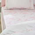 Catherine Lansfield White/Pink Bow Fitted Sheet