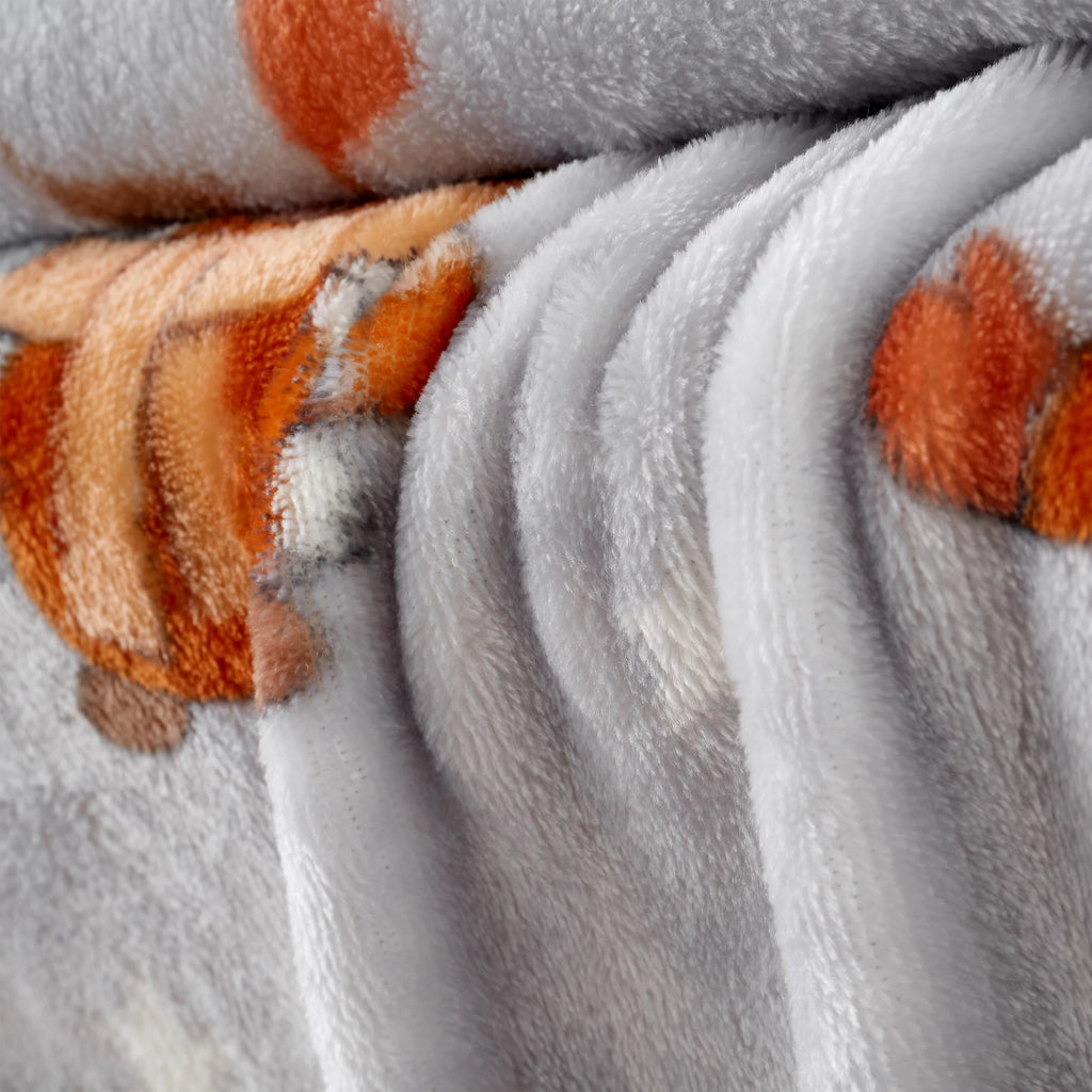 Catherine Lansfield Autumn Gonks Throw Grey 130x170cm