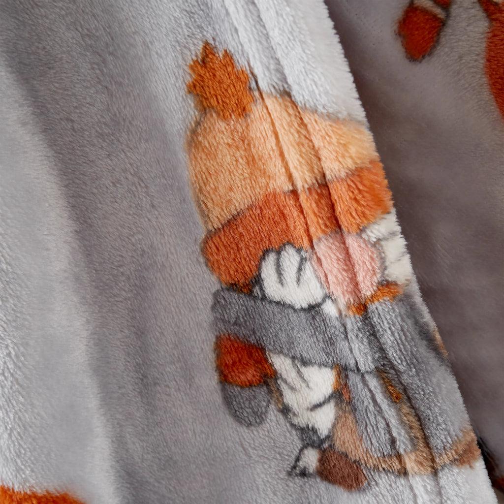 Catherine Lansfield Autumn Gonks Throw Grey 130x170cm