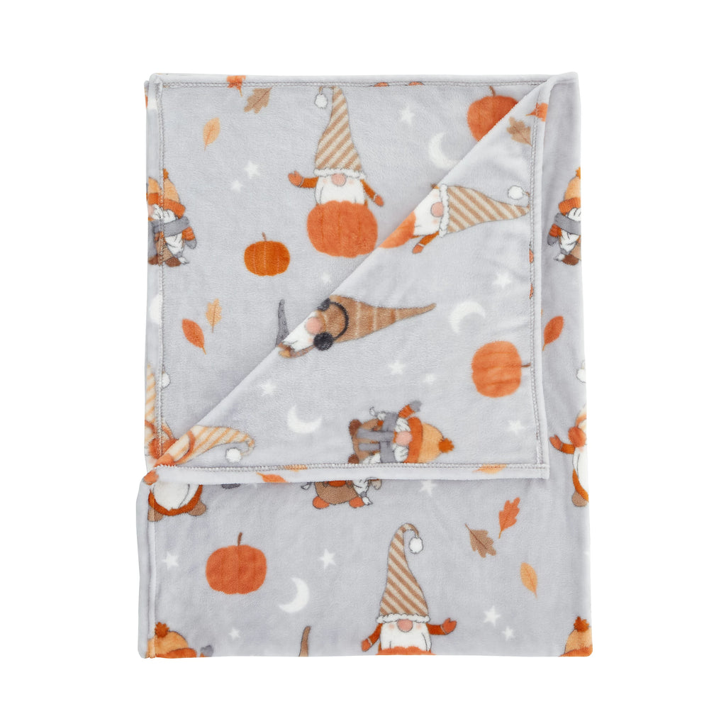Catherine Lansfield Autumn Gonks Throw Grey 130x170cm