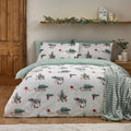 Catherine Lansfield Brushed 100% Cotton Christmas Dogs Duvet Cover Set