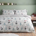 Catherine Lansfield Brushed 100% Cotton Christmas Penguins Duvet Cover Set