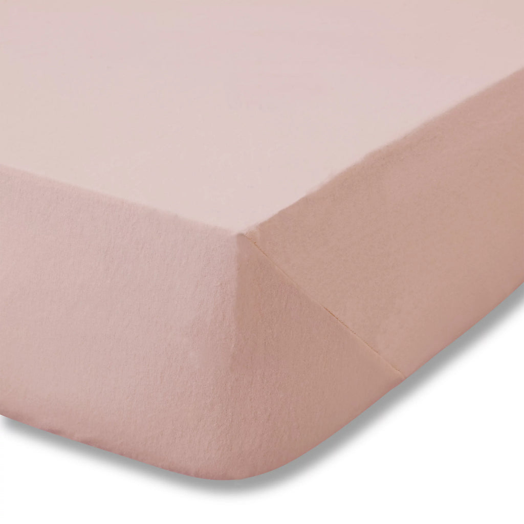 Catherine Lansfield Brushed Cotton Fitted Sheet Pink