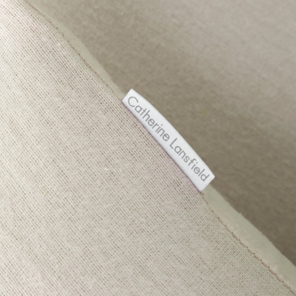 Catherine Lansfield Brushed Cotton Standard Pillowcase Pair Cream