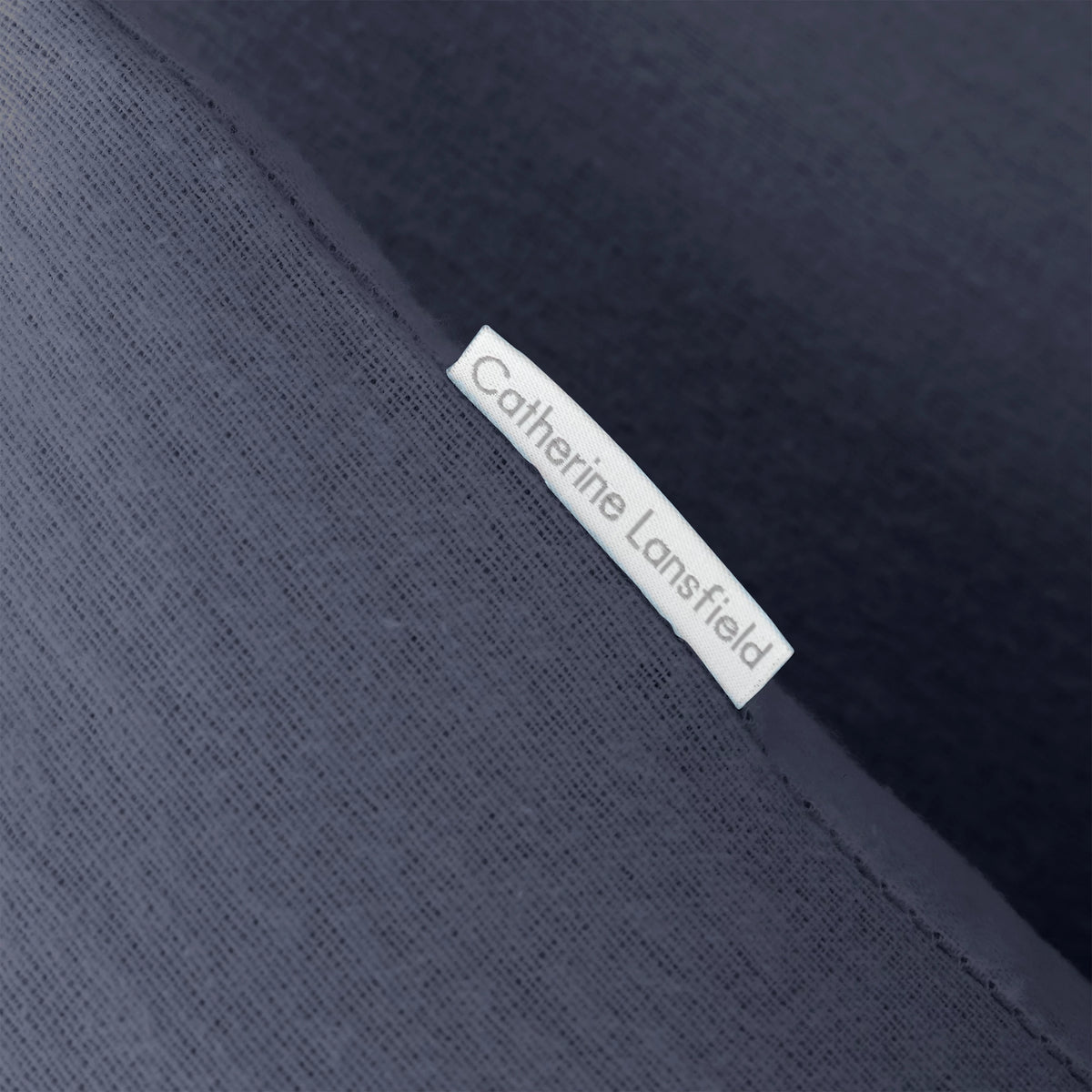 Catherine Lansfield Brushed Cotton Standard Pillowcase Pair Navy Blue
