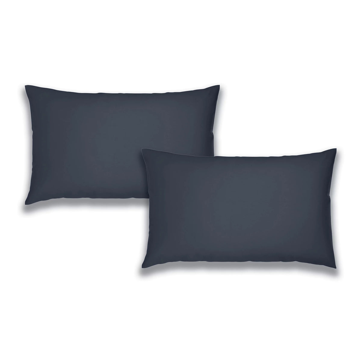Catherine Lansfield Brushed Cotton Standard Pillowcase Pair Navy Blue