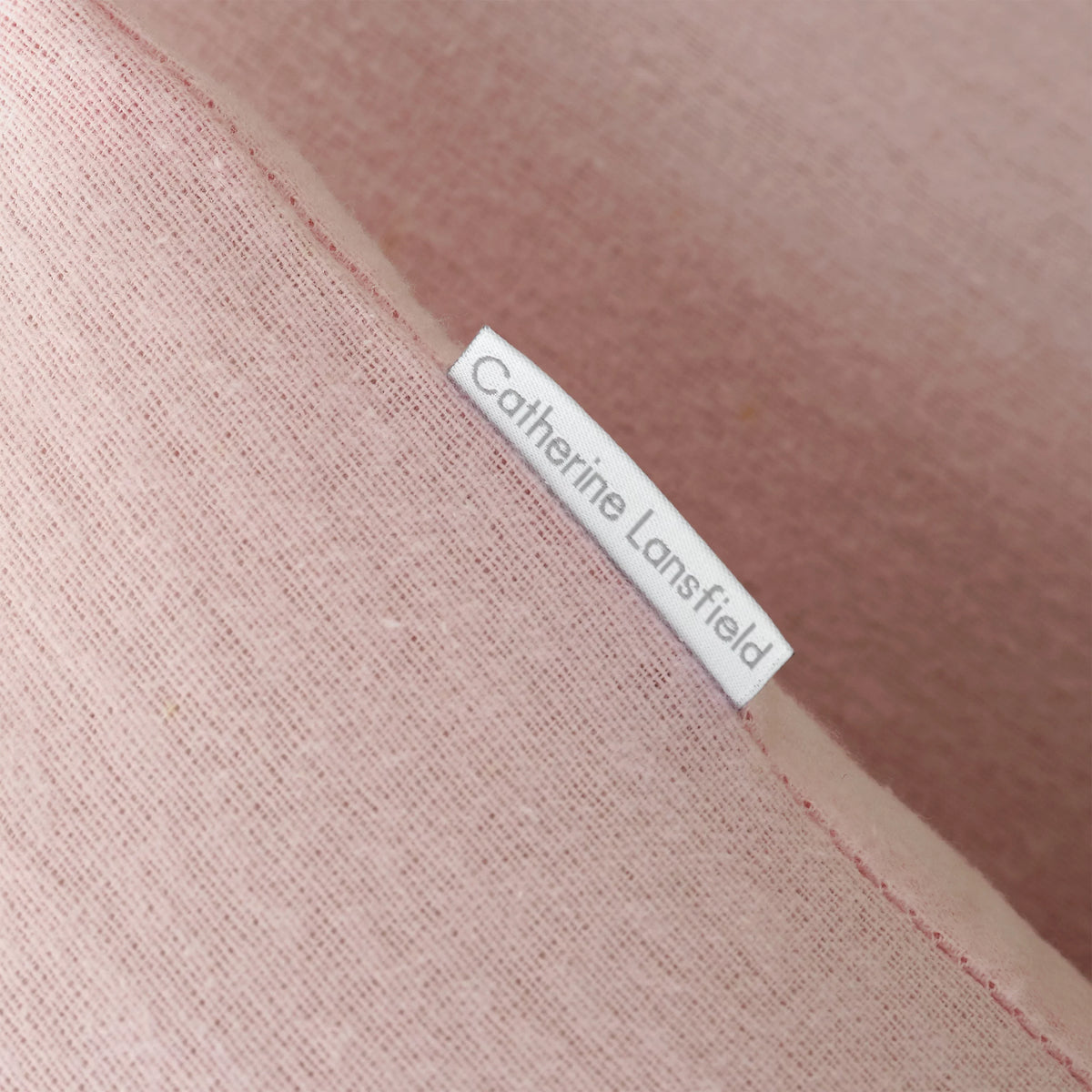 Catherine Lansfield Brushed Cotton Standard Pillowcase Pair Pink