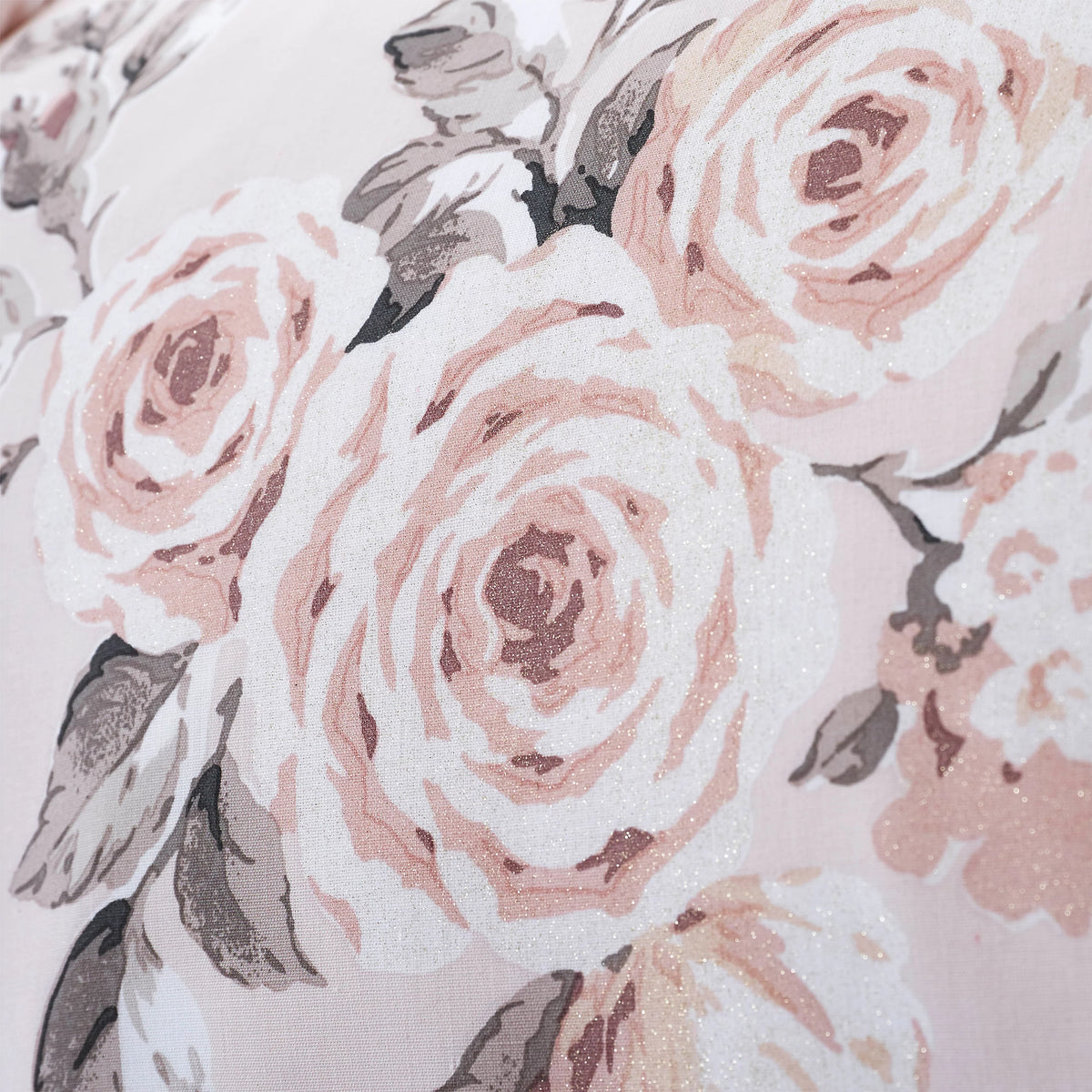 Catherine Lansfield Canterbury Floral Eyelet Curtains in Blush Pink 66 x 72 Inch