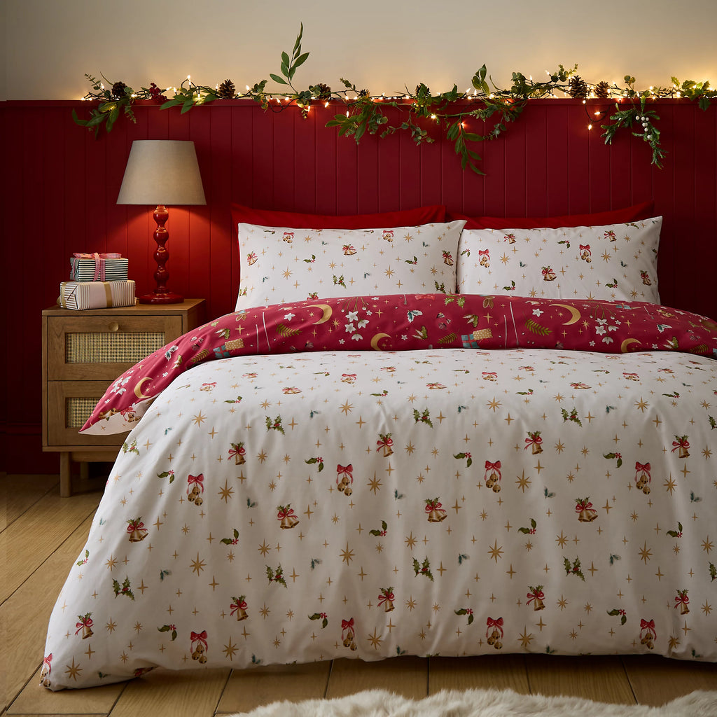 Catherine Lansfield Christmas Enchanted Twilight Duvet Cover Set
