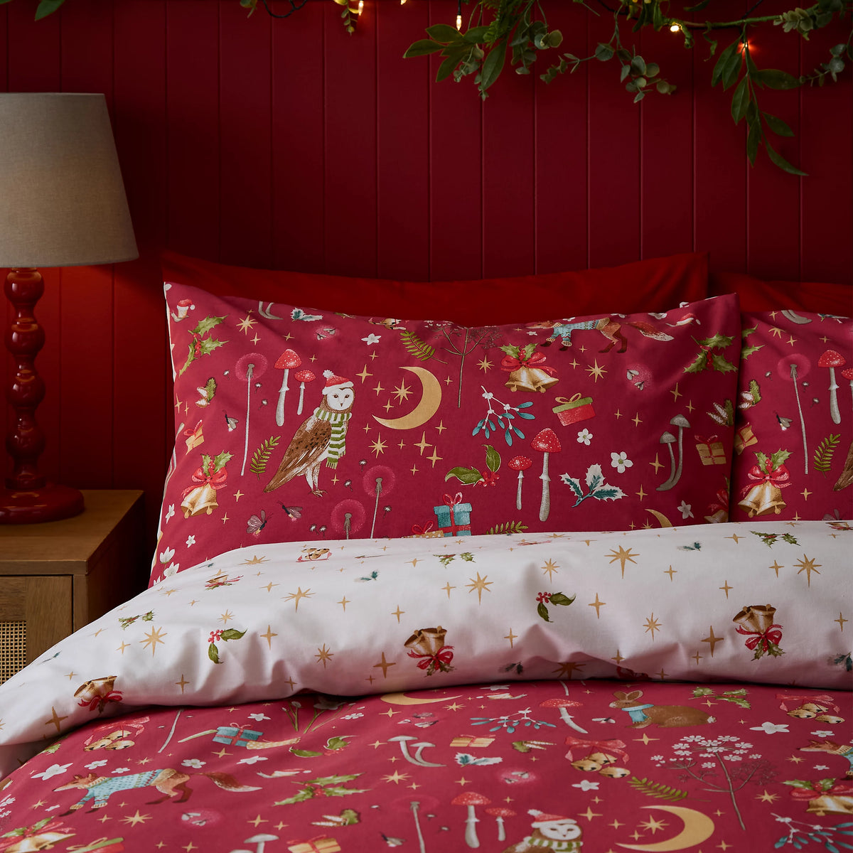 Catherine Lansfield Christmas Enchanted Twilight Duvet Cover Set