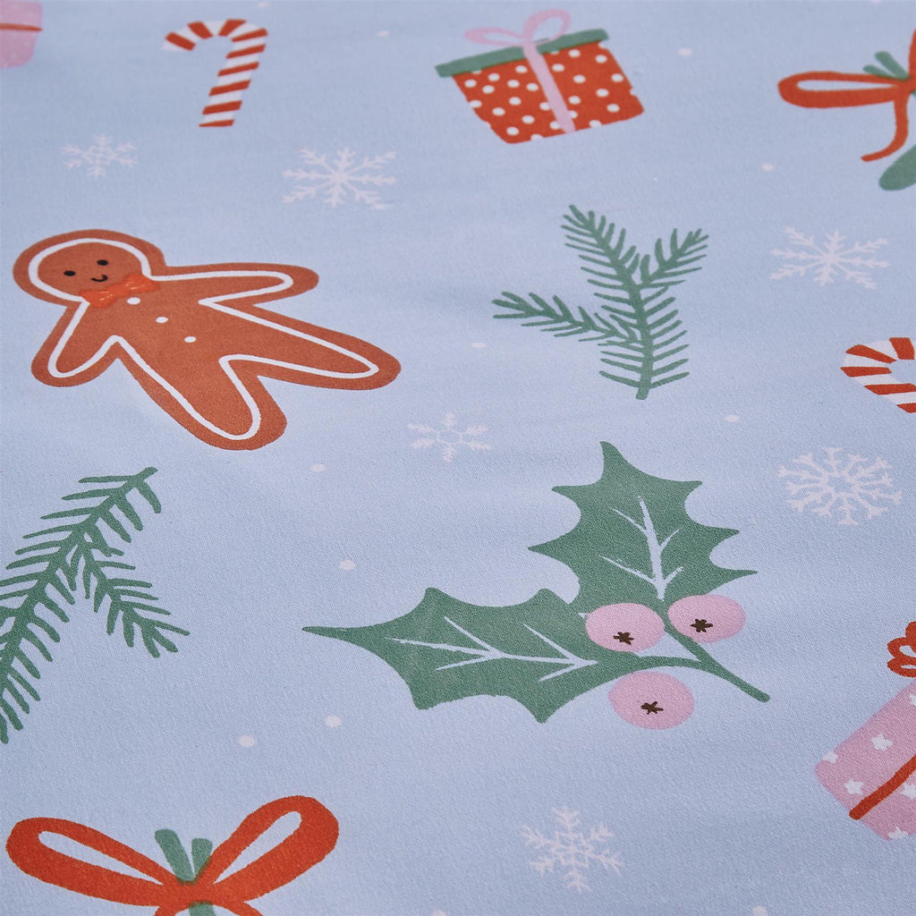 Catherine Lansfield Christmas Gingerbread Multicolour Duvet Cover Set