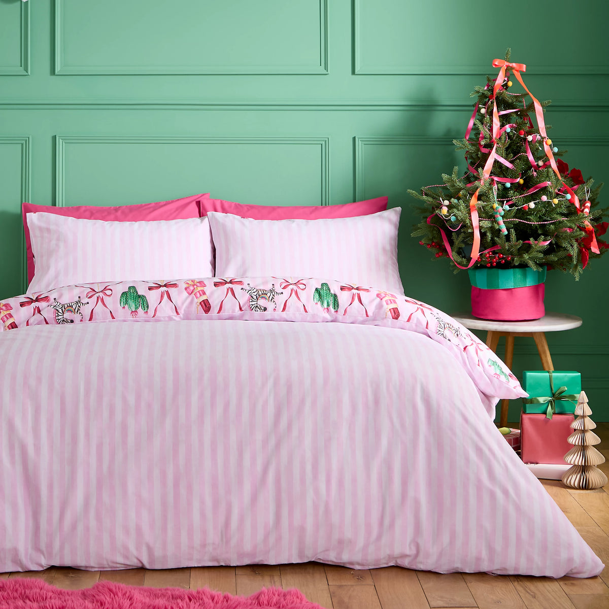 Catherine Lansfield Christmas Kitsch Duvet Cover Set