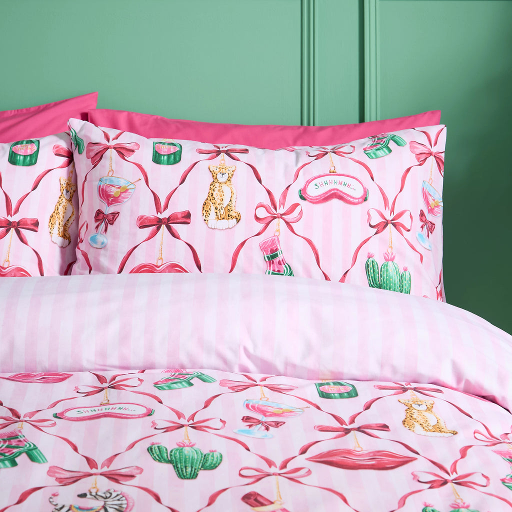 Catherine Lansfield Christmas Kitsch Duvet Cover Set