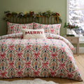 Catherine Lansfield Christmas Nutcracker Bows Duvet Cover Set