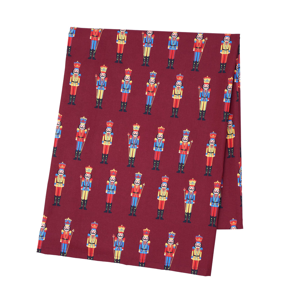 Catherine Lansfield Christmas Nutcracker Cotton Tablecloth in Plum