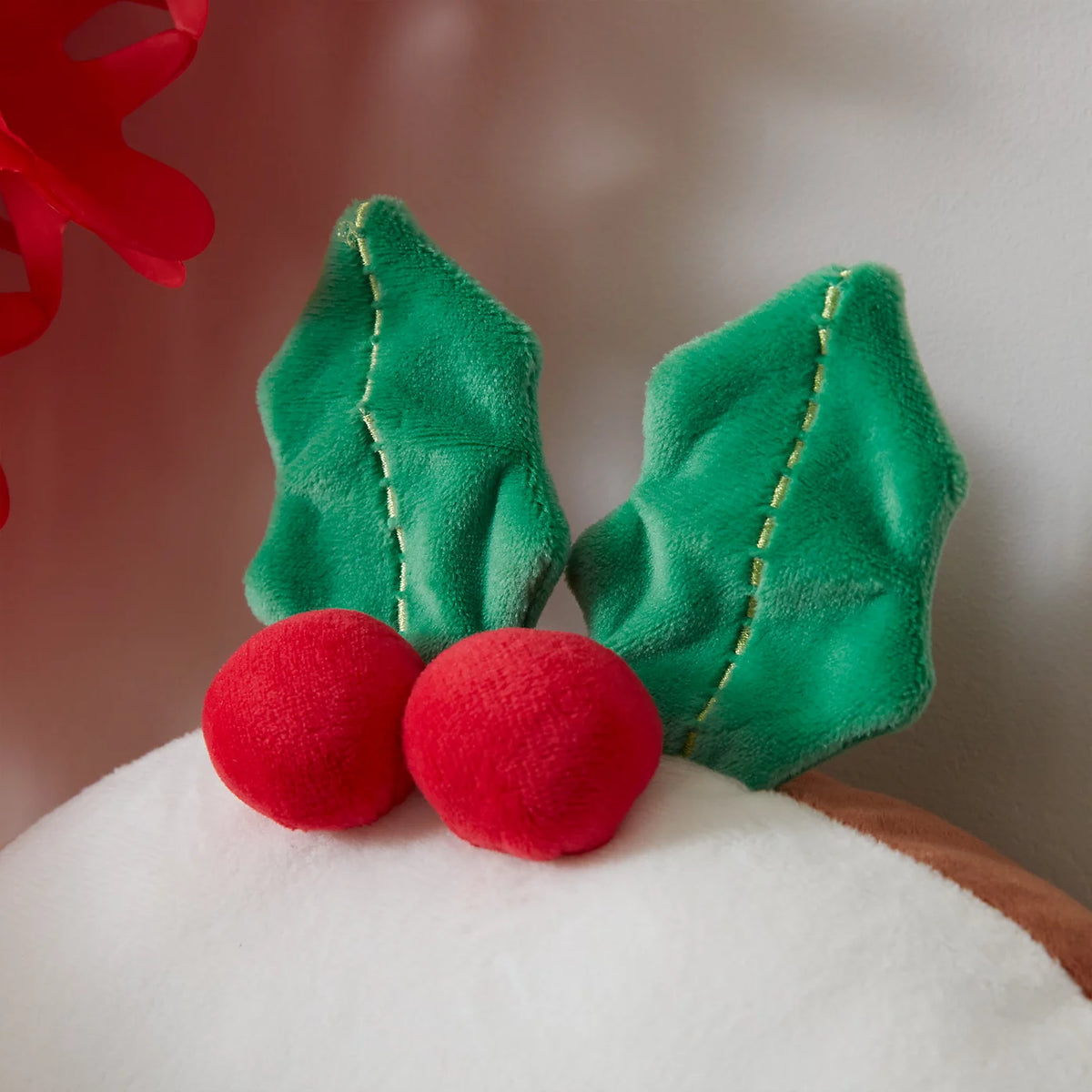 Catherine Lansfield Brown Christmas Pudding 3D Shaped Cushion