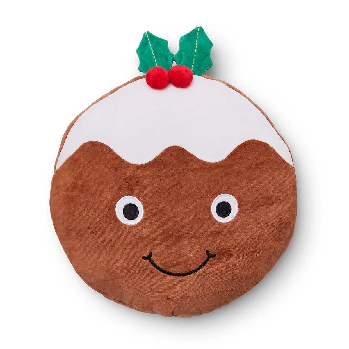 Catherine Lansfield Brown Christmas Pudding 3D Shaped Cushion
