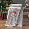Catherine Lansfield Santa Spec-Tacular Grey Throw 130x170cm