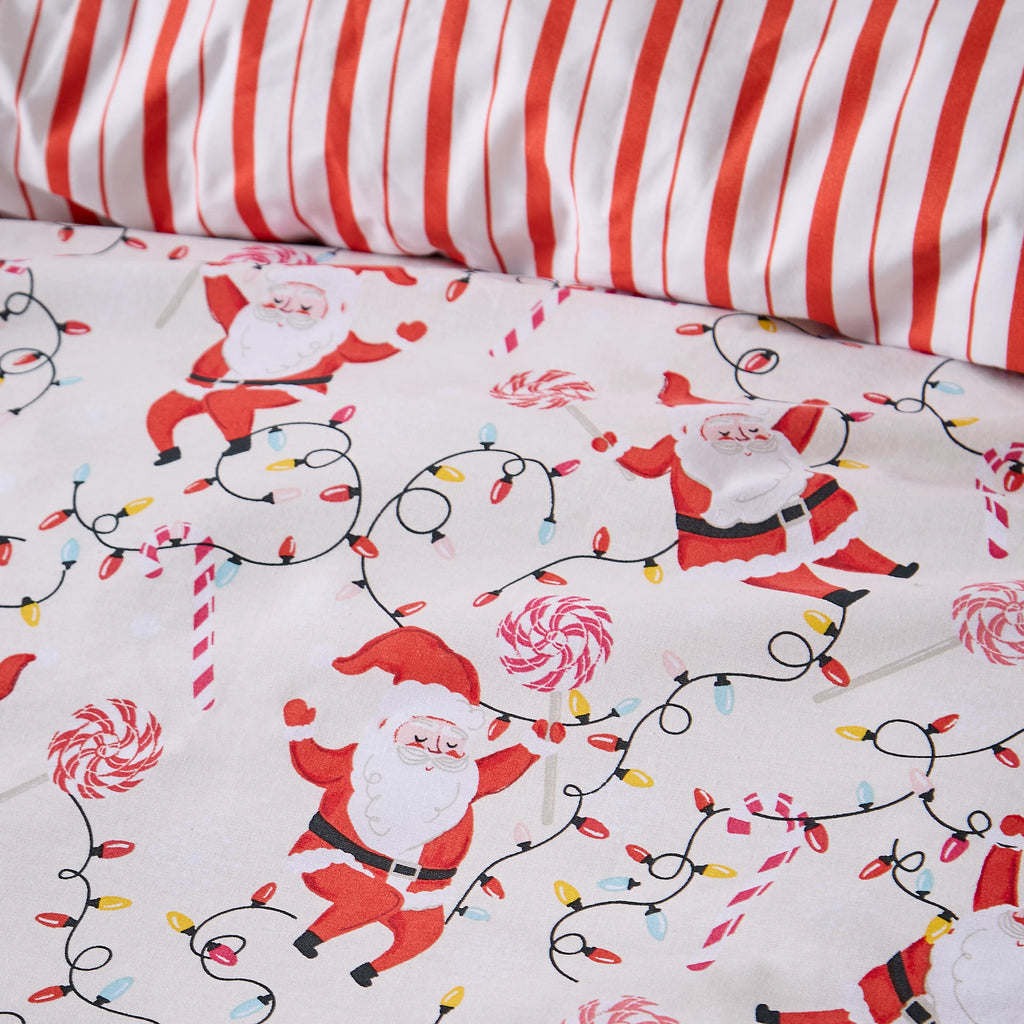 Catherine Lansfield Christmas Santas Duvet Cover Set