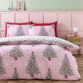 Catherine Lansfield Pink Christmas Sweets and Treats Reversible Duvet Cover Set