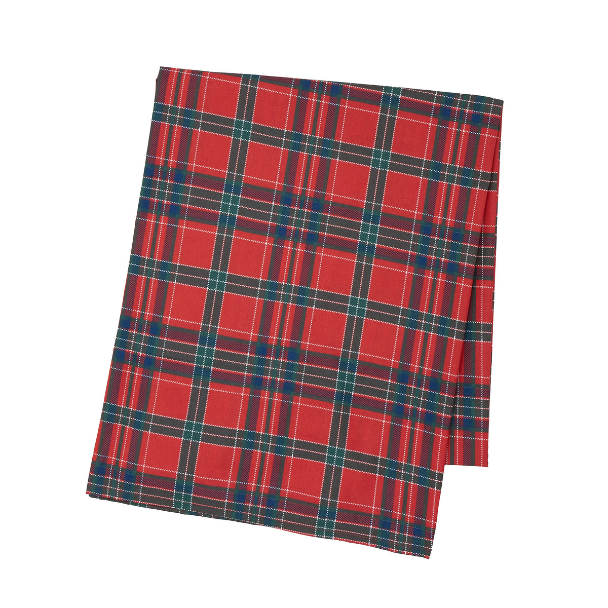 Catherine Lansfield Christmas Tartan Check Cotton Tablecloth in Red / Green