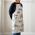 Catherine Lansfield Christmas Town Cotton Kitchen Apron in Natural