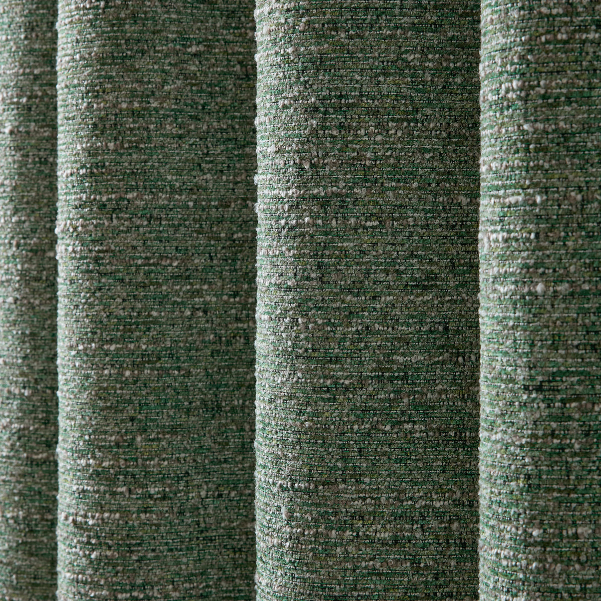 Catherine Lansfield Chunky Boucle Thermal Lined Eyelet Curtains in Green