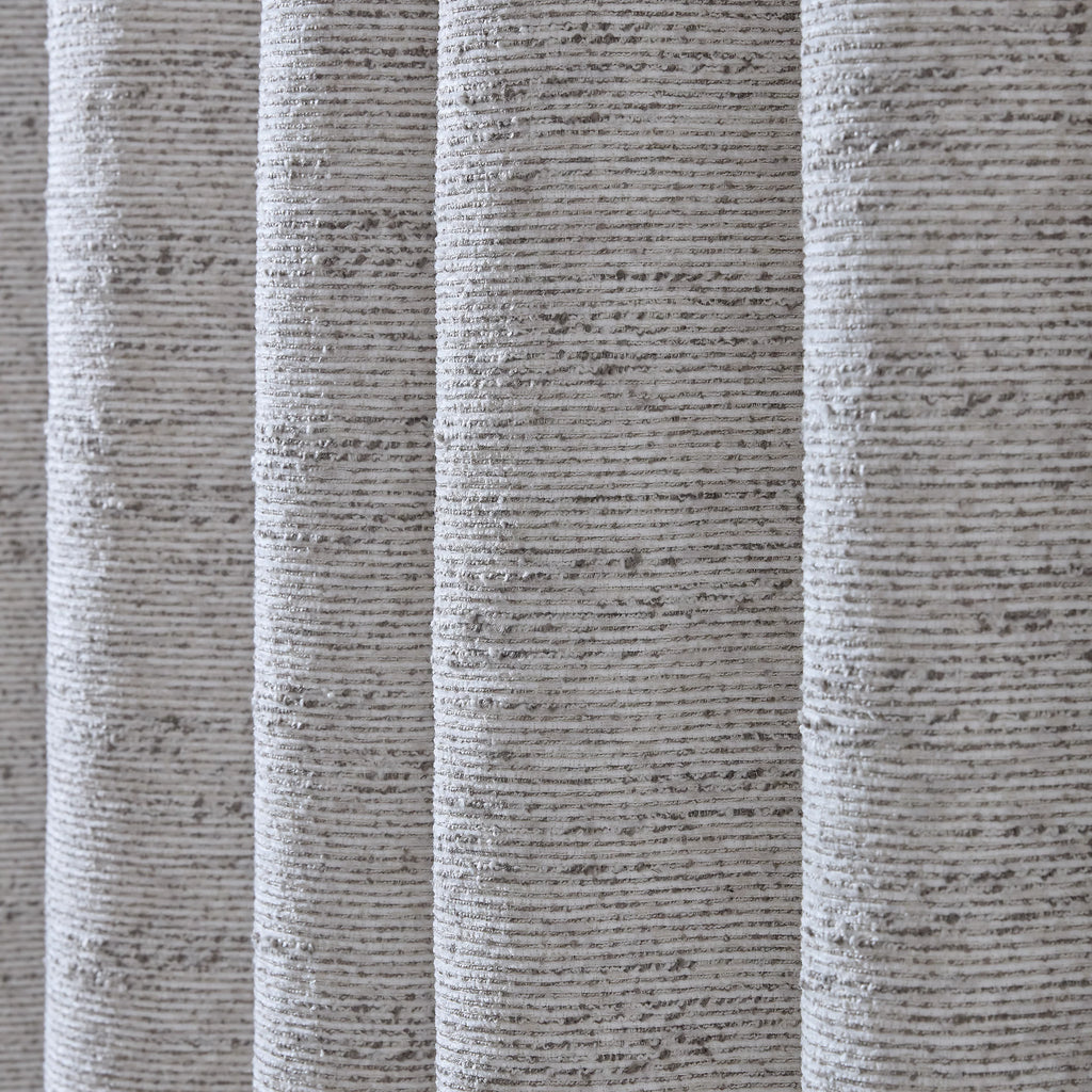 Catherine Lansfield Chunky Boucle Thermal Lined Eyelet Curtains in Cream