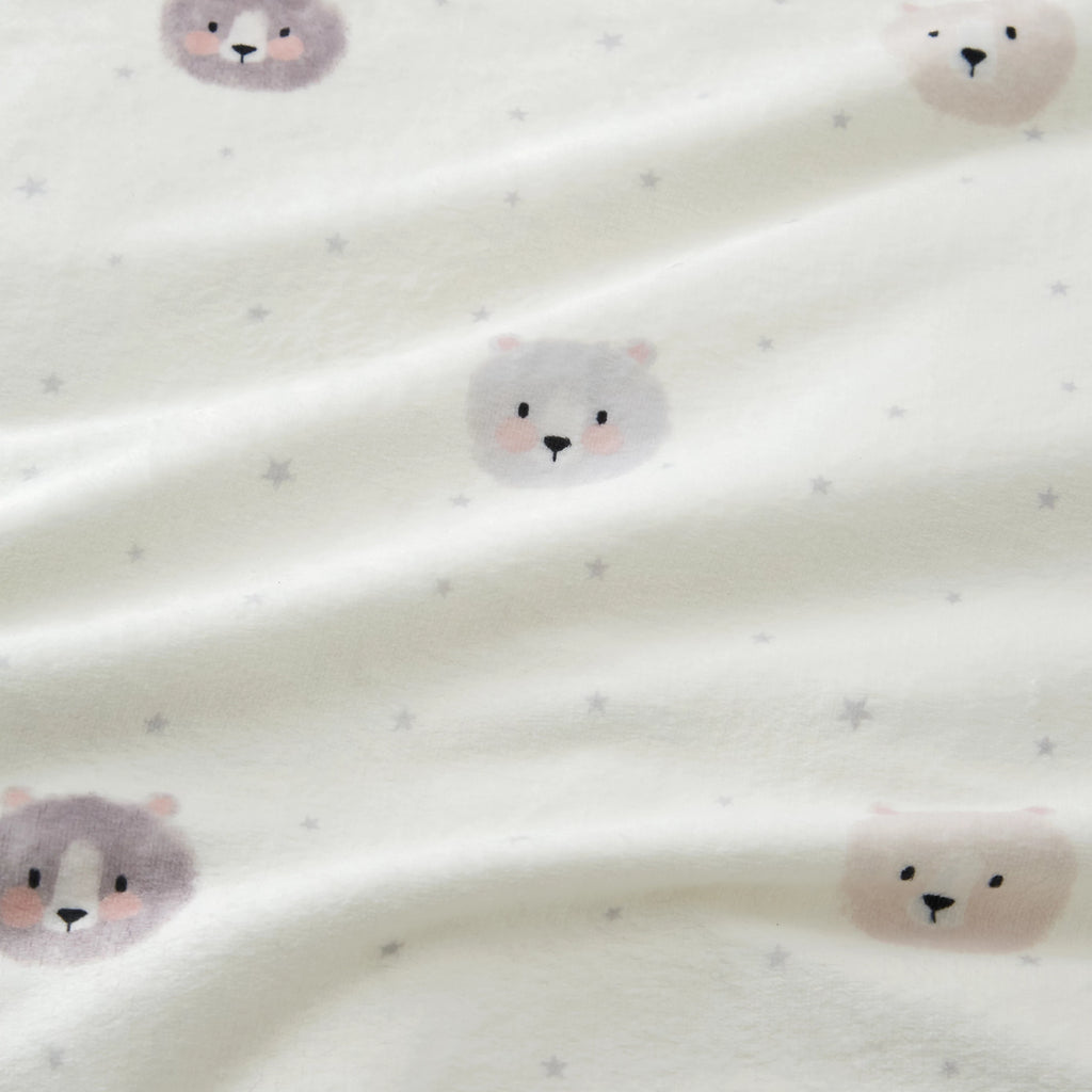 Catherine Lansfield Cosy Bear So Soft Duvet Cover Set in Natural