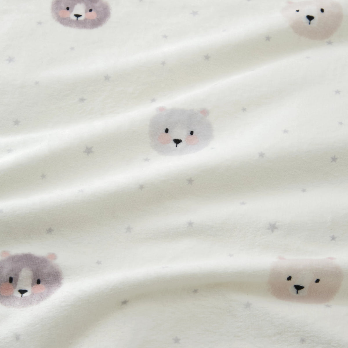 Catherine Lansfield Cosy Bear So Soft Duvet Cover Set in Natural
