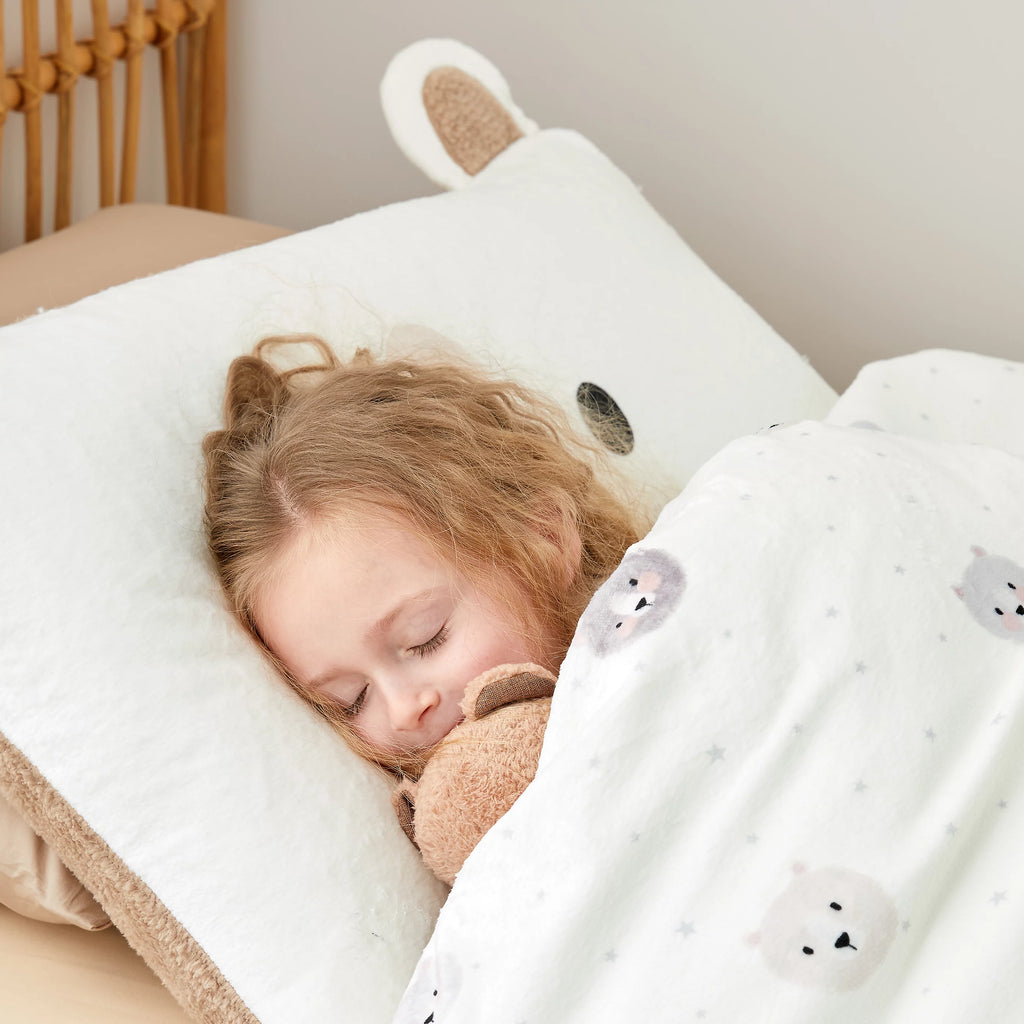 Catherine Lansfield Cosy Bear So Soft Duvet Cover Set in Natural