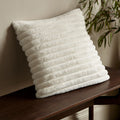 Catherine Lansfield Cream Catherine Lansfield Soft and Cosy Ribbed Cushion