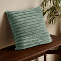 Catherine Lansfield Green Catherine Lansfield Soft and Cosy Ribbed Cushion